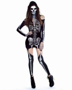 x-rayed skeleton halloween costumes
