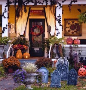 easy outdoor halloween decorations